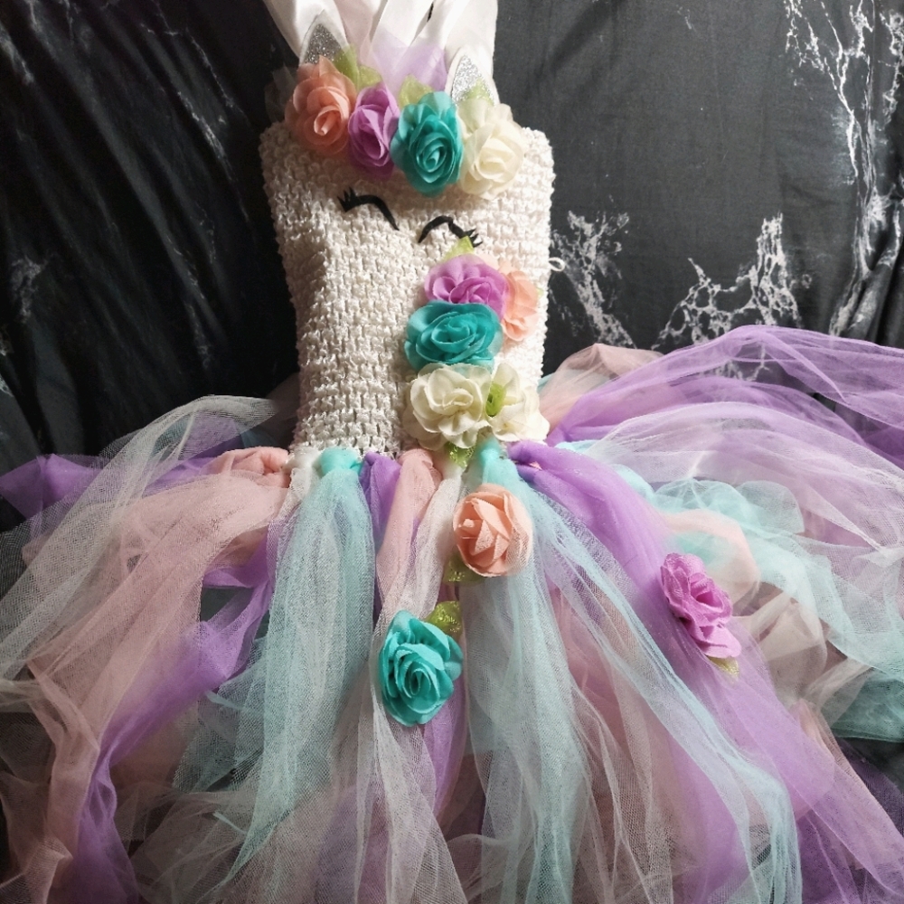 Girls unicorn dress